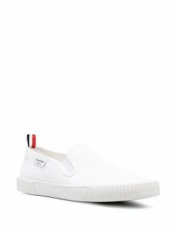 Thom Browne canvas slip-on sneakers
