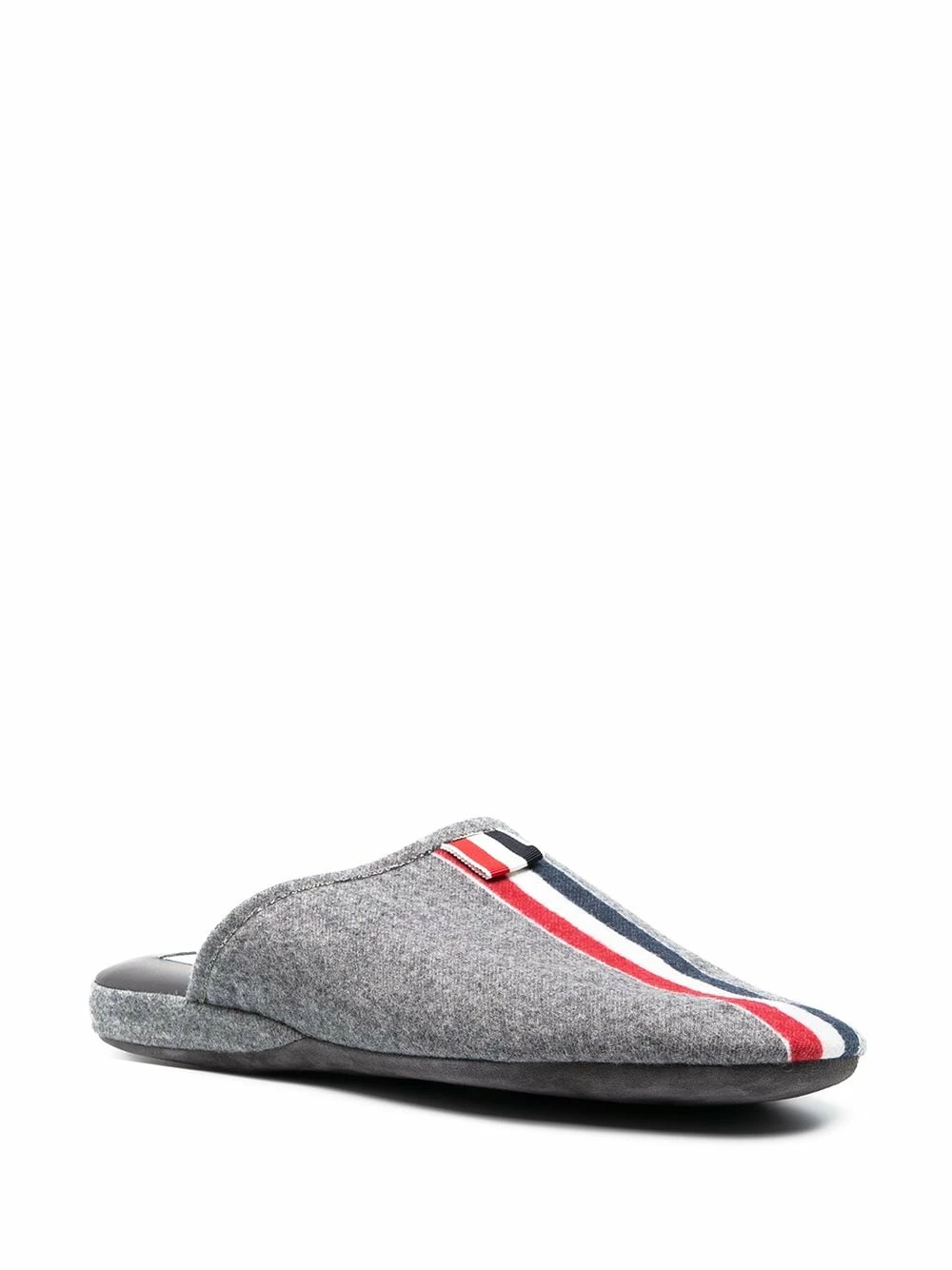 Thom Browne Striped felted slippers of men 2 Thom Browne striped felted slippers