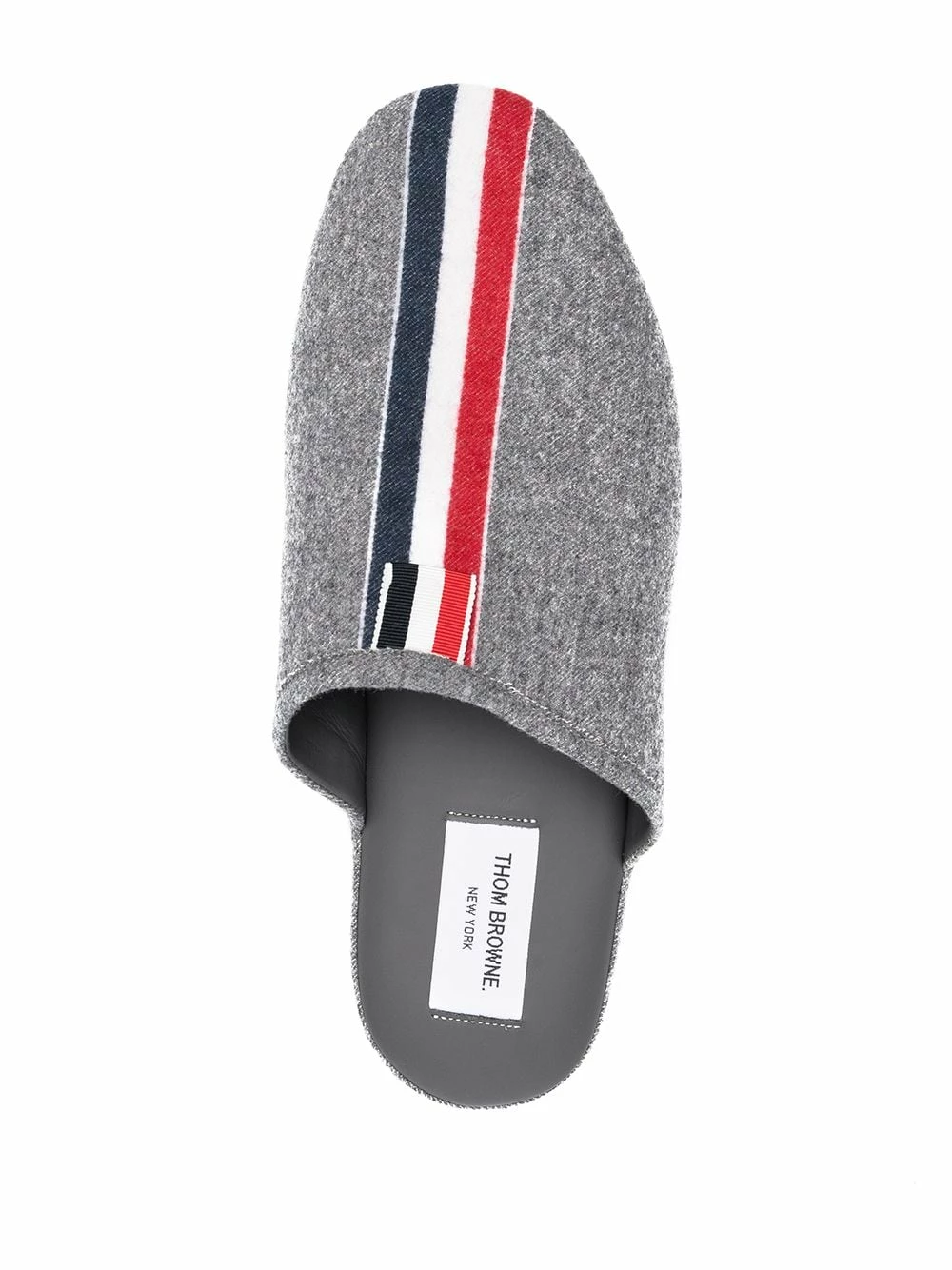 Thom Browne Striped felted slippers of men 4 Thom Browne striped felted slippers