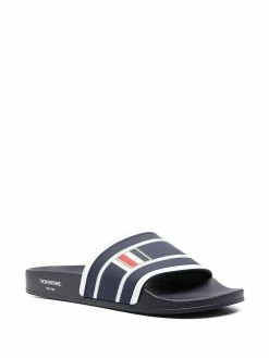 Thom Browne striped flatform slides