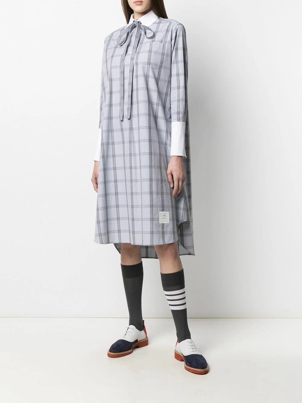 Thom Browne Check print shirt dress day dresses of women 2 Thom Browne check-print shirt dress