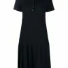 Thom Browne tri-stripe trim polo shirt dress