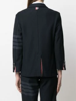 Thom Browne 4 Bar stripe twill sack jacket blazers of women 8 Thom Browne 4-Bar stripe twill sack jacket
