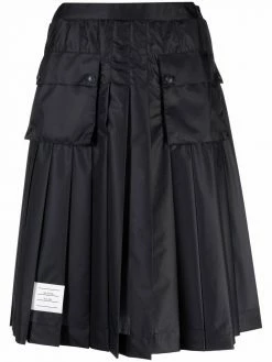 Thom Browne cargo-pocket pleated midi skirt