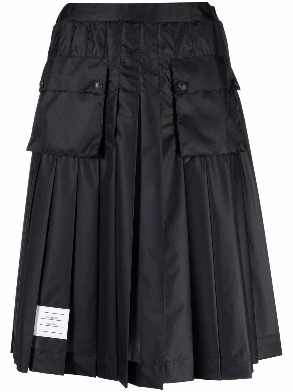 Thom Browne Cargo pocket pleated midi skirt pleated skirts of women 1 Thom Browne cargo-pocket pleated midi skirt