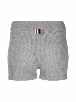 Thom Browne ribbed knitted shorts