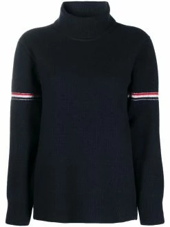 Thom Browne overwashed heritage waffle stitch turtleneck jumper