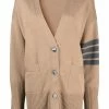 Thom Browne oversized 4-Bar stripe cardigan