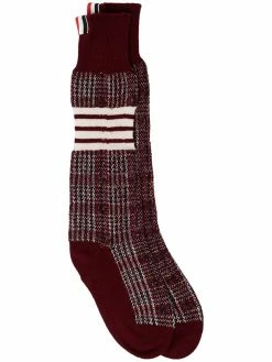 Thom Browne windowpane jacquard-woven socks