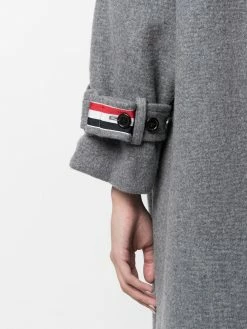 Thom Browne RWB stripe long duffle coat single breasted coats of women 12 Thom Browne RWB-stripe long duffle coat