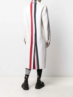 Thom Browne RWB-stripe tailored coat