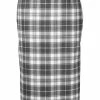 Thom Browne high-waist check midi skirt