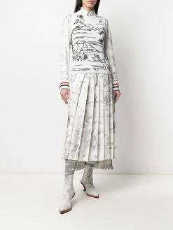 Thom Browne patterned intarsia-knit sweater vest