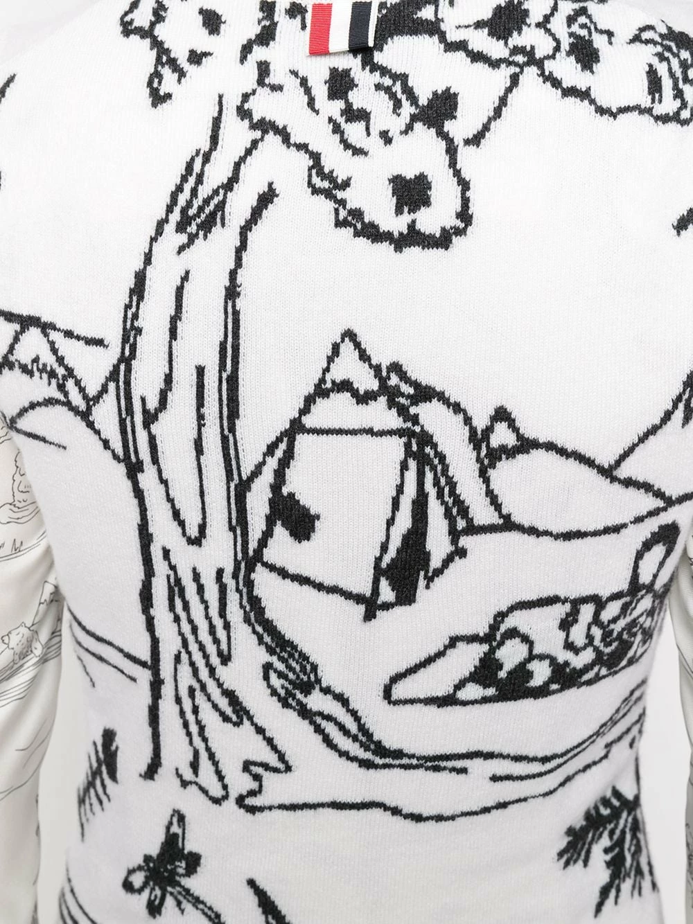 Thom Browne Patterned intarsia knit sweater vest knitted tops of women 5 Thom Browne patterned intarsia-knit sweater vest