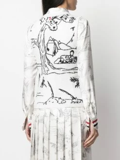 Thom Browne Patterned intarsia knit sweater vest knitted tops of women 8 Thom Browne patterned intarsia-knit sweater vest