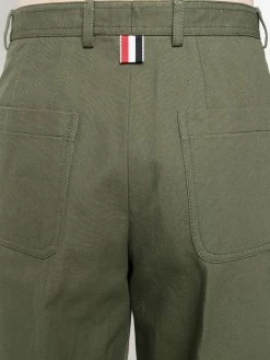 Thom Browne cropped cotton utility trousers