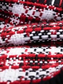 Thom Browne tartan tweed overcoat