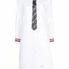 Thom Browne button-front tie-detail shirt dress
