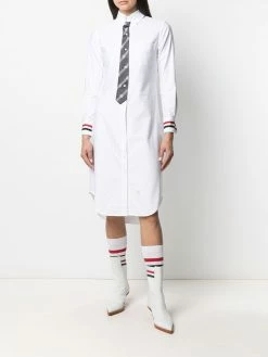 Thom Browne button-front tie-detail shirt dress