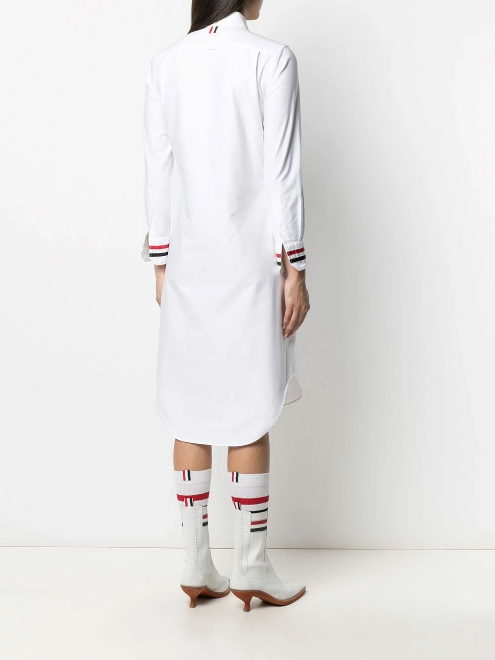 Thom Browne Button front tie detail shirt dress day dresses of women 4 Thom Browne button-front tie-detail shirt dress
