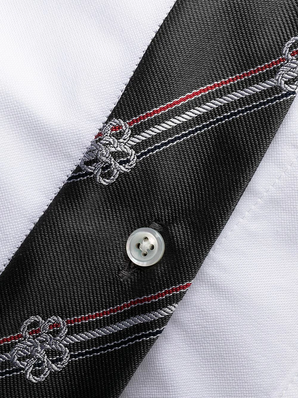 Thom Browne Button front tie detail shirt dress day dresses of women 6 Thom Browne button-front tie-detail shirt dress