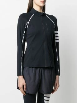 Thom Browne compression zip-up 4-Bar jacket