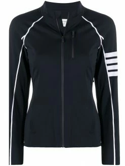 Thom Browne compression zip-up 4-Bar jacket