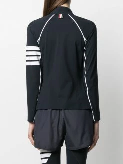 Thom Browne compression zip-up 4-Bar jacket