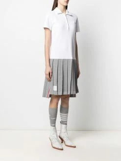 Thom Browne bi-colour polo shirt dress