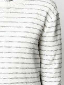 Thom Browne striped half Milano stitch crew neck jumper