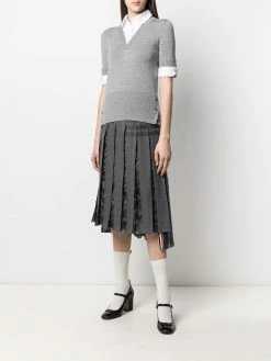 Thom Browne v-neck shirt pullover