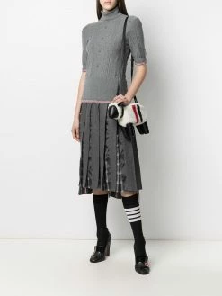 Thom Browne RWB stripe short-sleeved roll neck jumper