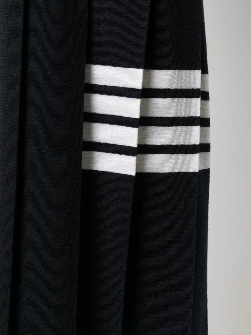Thom Browne 4 Bar stripe pleat detail knitted dress sweater dresses of women 5 Thom Browne 4-Bar stripe pleat-detail knitted dress