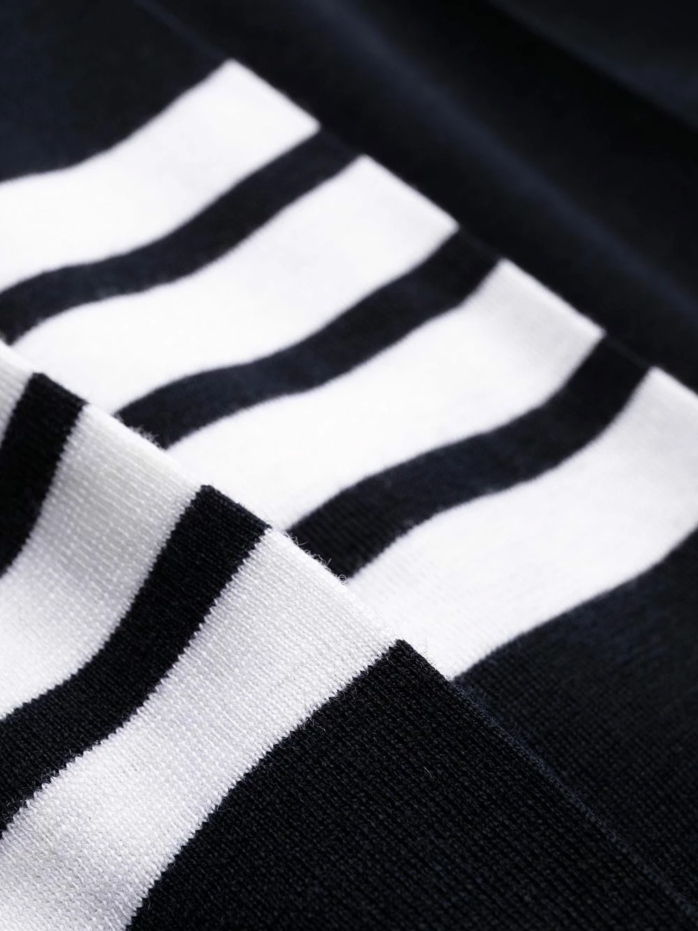 Thom Browne 4 Bar stripe pleat detail knitted dress sweater dresses of women 7 Thom Browne 4-Bar stripe pleat-detail knitted dress