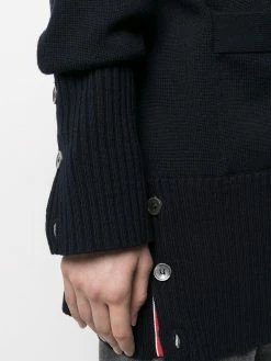 Thom Browne oversized 4-Bar stripe cardigan