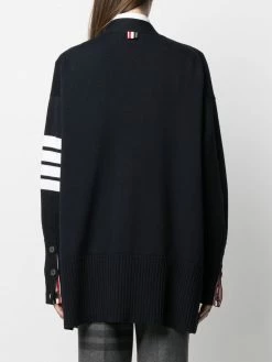 Thom Browne oversized 4-Bar stripe cardigan