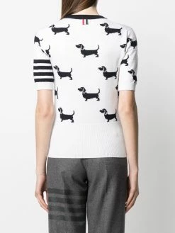 Thom Browne Hector intarsia-knit top