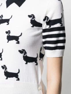 Thom Browne Hector intarsia-knit top