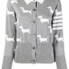 Thom Browne Hector 4-Bar intarsia-knit cardigan