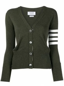 Thom Browne 4-Bar classic V-neck cardigan