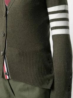 Thom Browne 4-Bar classic V-neck cardigan