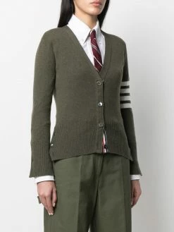 Thom Browne 4-Bar classic V-neck cardigan