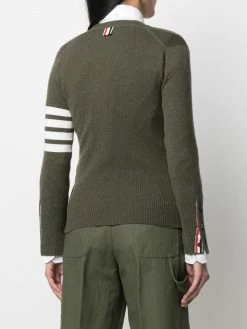 Thom Browne 4-Bar classic V-neck cardigan