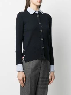 Thom Browne Crew neck cardigan shirt combo cardigans of women 7 Thom Browne crew neck cardigan-shirt combo