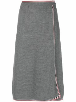 Thom Browne RWB stripe high-waisted skirt