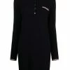 Thom Browne RWB stripe textured stitch polo dress
