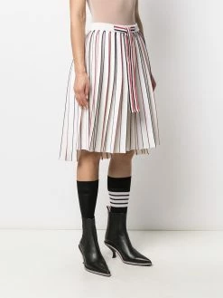 Thom Browne RWB knife-pleat skirt