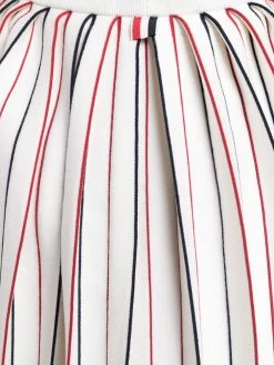 Thom Browne RWB knife-pleat skirt