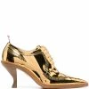 Thom Browne metallic longwing brogues with sculpted heel