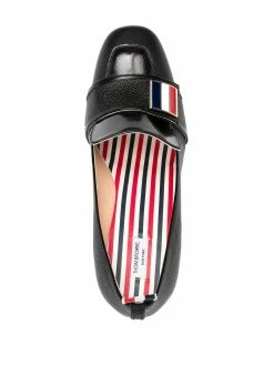 Thom Browne Block heeled loafers with logo enamel detail pumps of women 7 Thom Browne block-heeled loafers with logo enamel detail